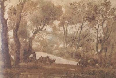 Claude Lorrain Deer-Hunt (mk17) France oil painting art